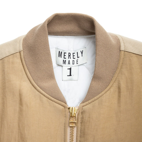 Merely Made Merely Premium Fluffy Vintage MA-1 Jumper Harvest Gold 23FMLPR211JP Degli Uberti